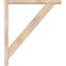 Ekena Millwork Traditional Block Smooth Bracket w/ Offset Brace, Douglas Fir, 3 1/2"W x 26"D x 30"H BKT0402X26X30TRA05SDF - alternate 2